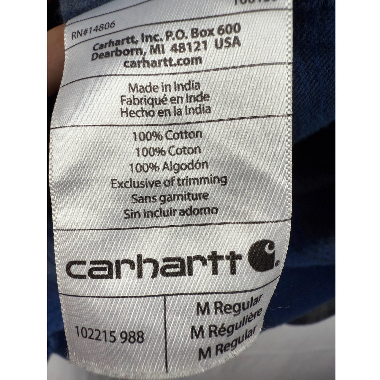 Camicia Carhartt Quadri Blu M