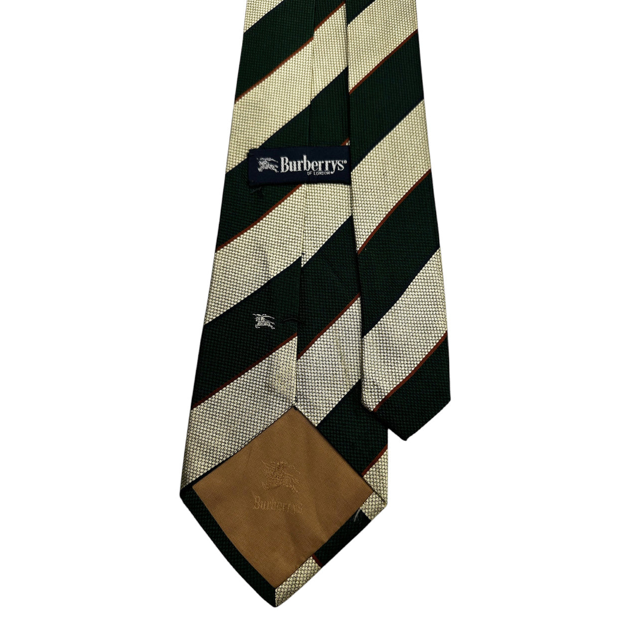 Cravatta Burberry a righe Oro Verde