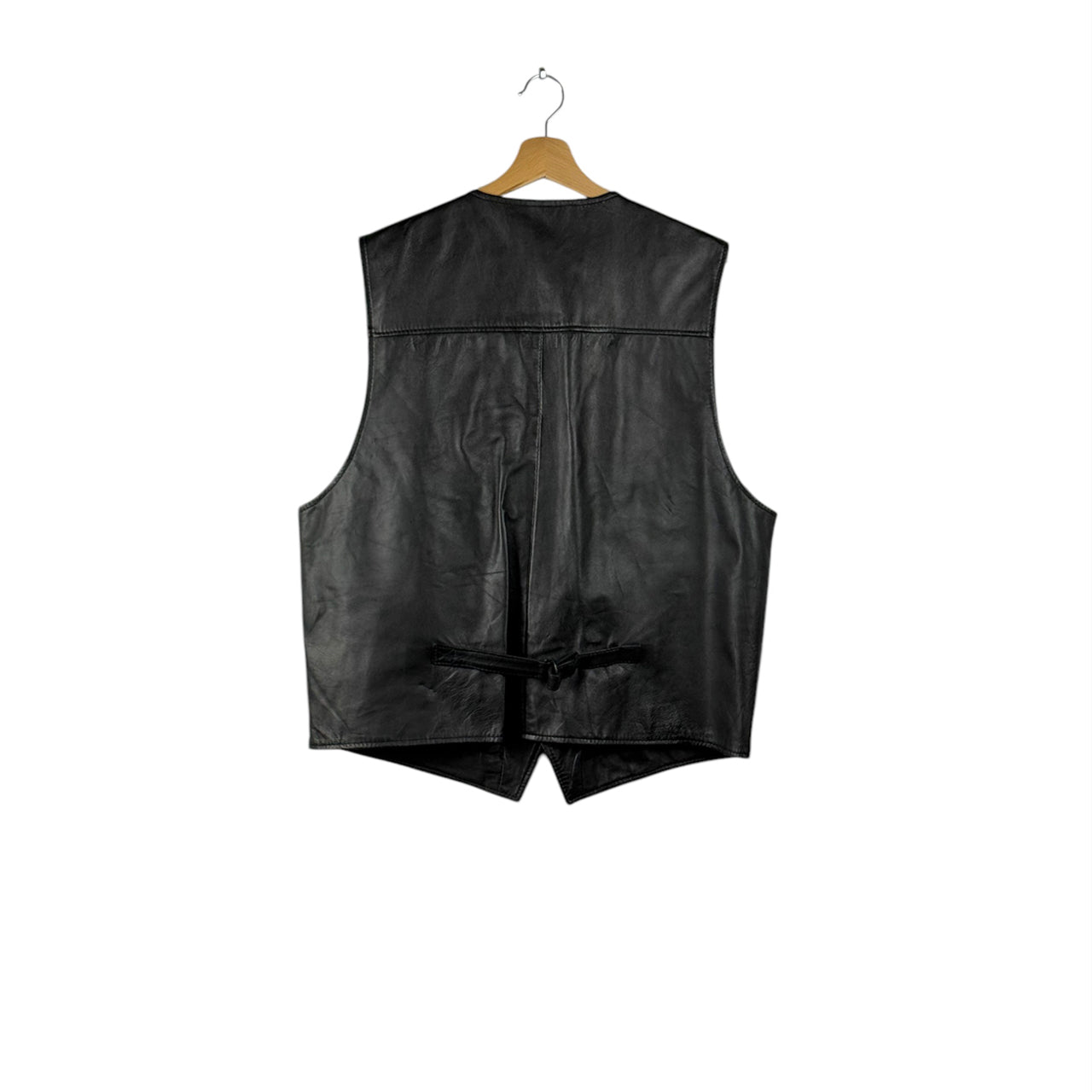 Gilet in Pelle Nera