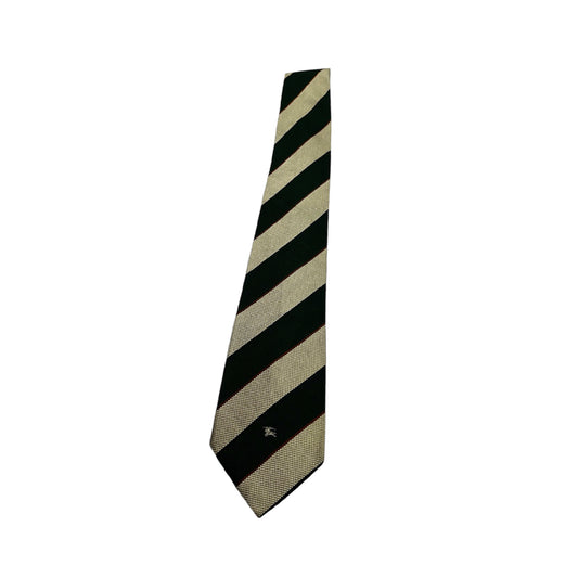 Cravatta Burberry a righe Oro Verde