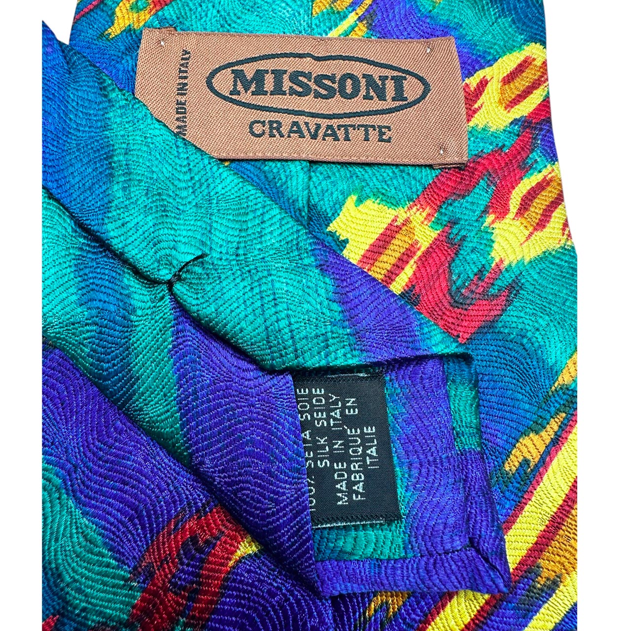 Missoni Colorful Zig Zag Tie