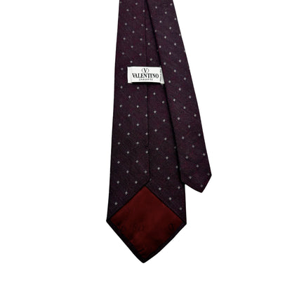 Valentino Bordeaux Tie 