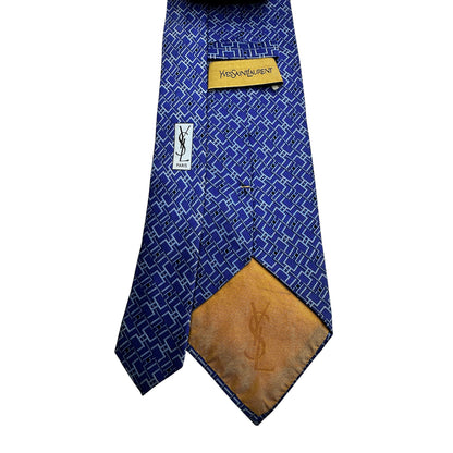 Cravatta Yves Saint Laurent Blu