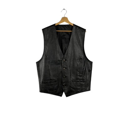 Black Leather Vest