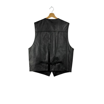 Black Leather Vest