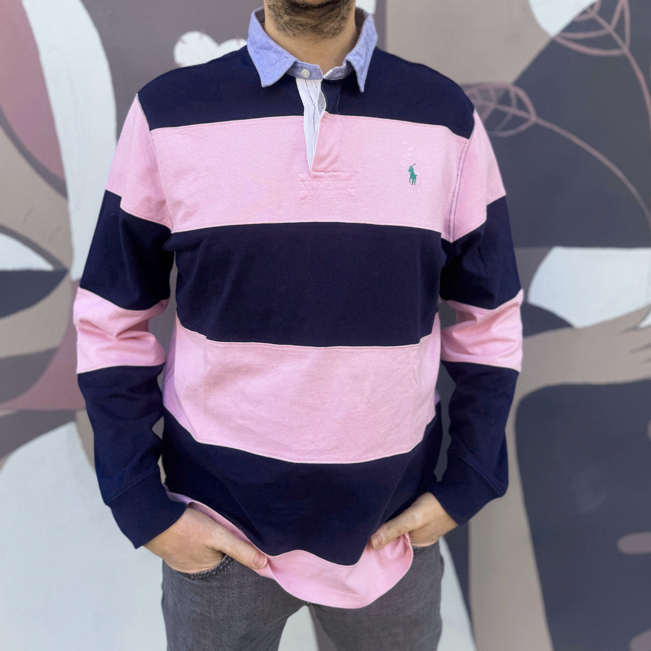 Polo Ralph Lauren Blue Pink L