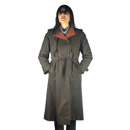 Trench Donna Marrone